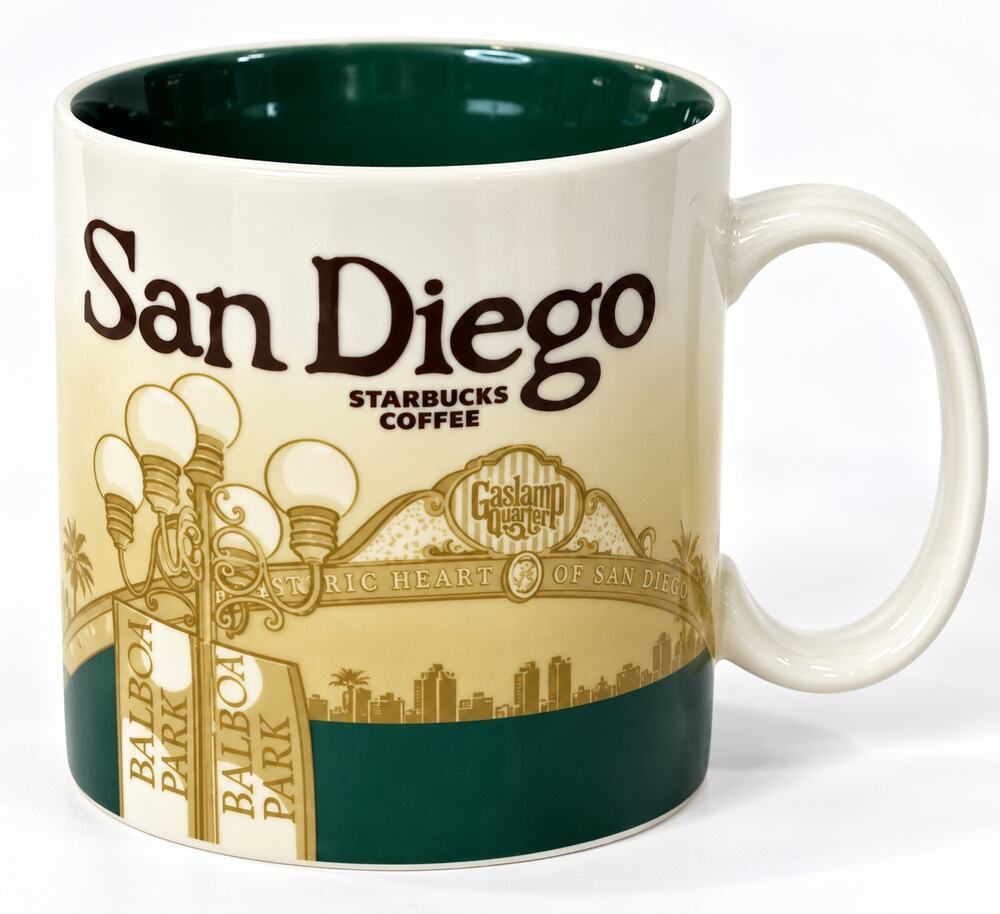 Starbucks San Diego Collector Mug Balboa Park Gaslamp 16oz